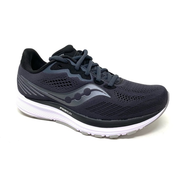 Women's Saucony Ride 14 Charcoal Black WIDE - Picture 1 of 7